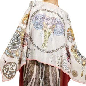 *SOLD OUT* Swash Pink Cashmere Knit/Silk Cape Scarf - NWT